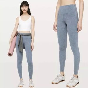 Lululemon Wunder Under snow washed legging blue size 4